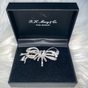 R.H. Macy & co bow brooch